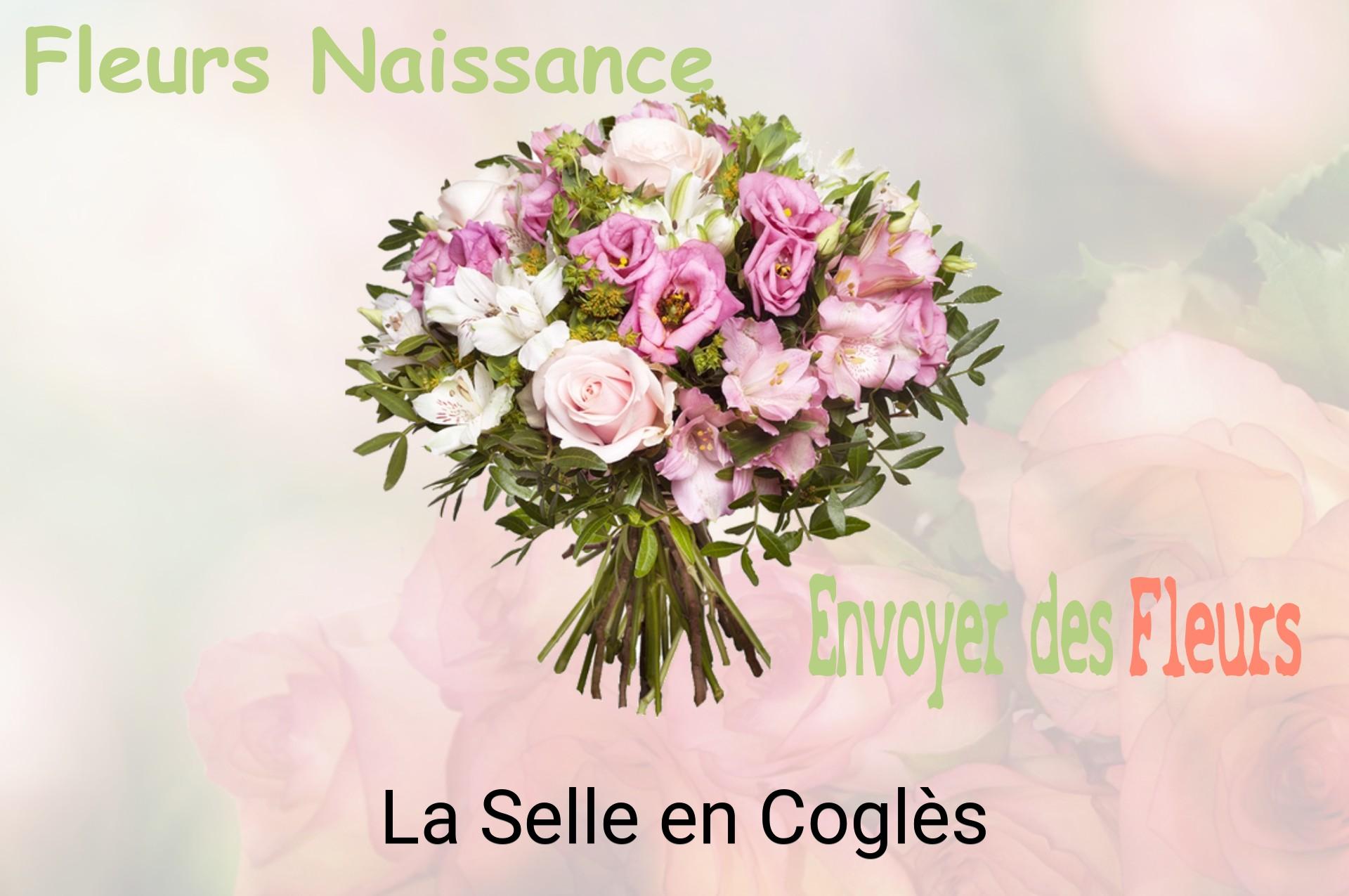 Bouquet de fleurs de naissance livré à La Selle-en-Coglès